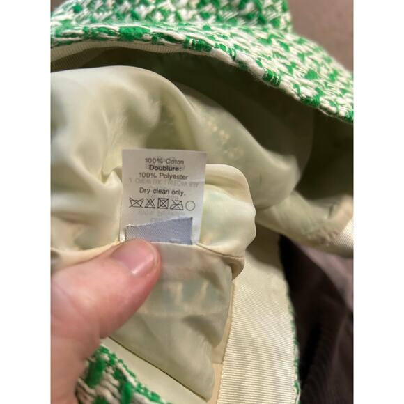 J.Crew No. 2 Pencil Skirt Size 6 Green White Tweed Career Workwear - Picture 8 of 9